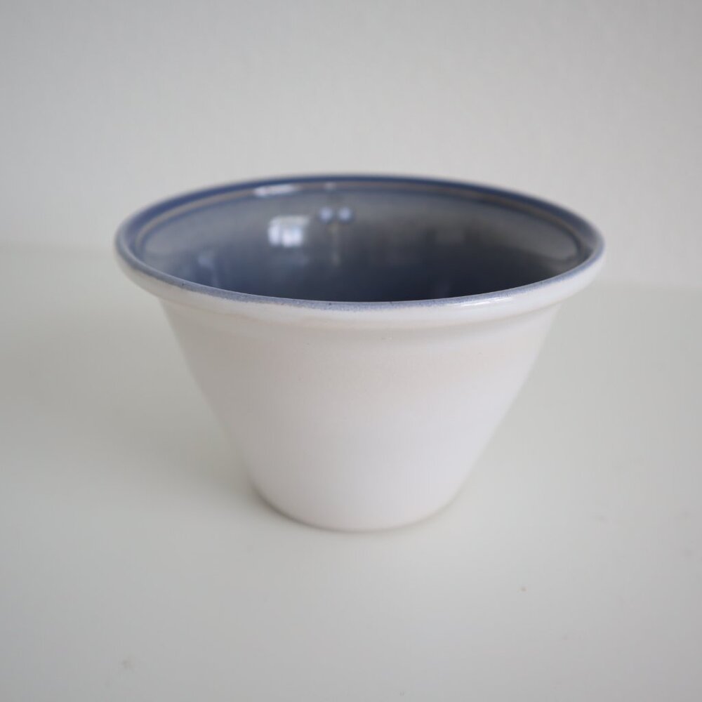 Matilda Pottery Sweden Blue Interior Glazed Ceramic Bowl